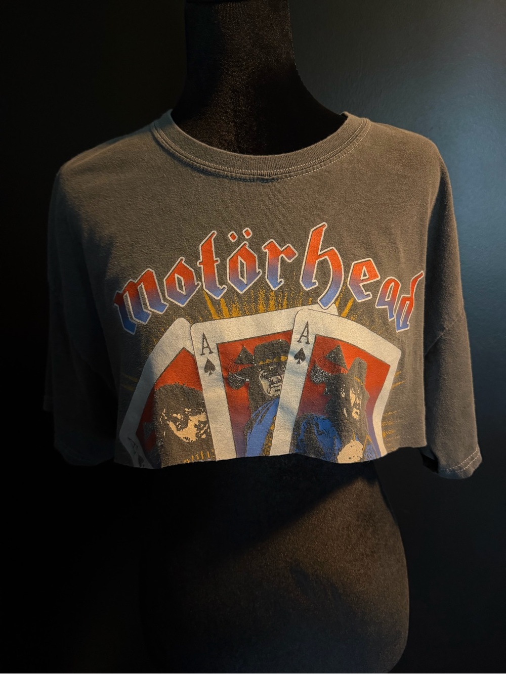 +Motörhead+ Reconstructed Crop Top